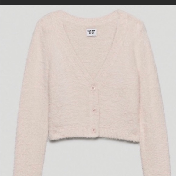 Sunday Best Sweaters - Aritzia cropped Sunday Best “Reese Cardigan” SM